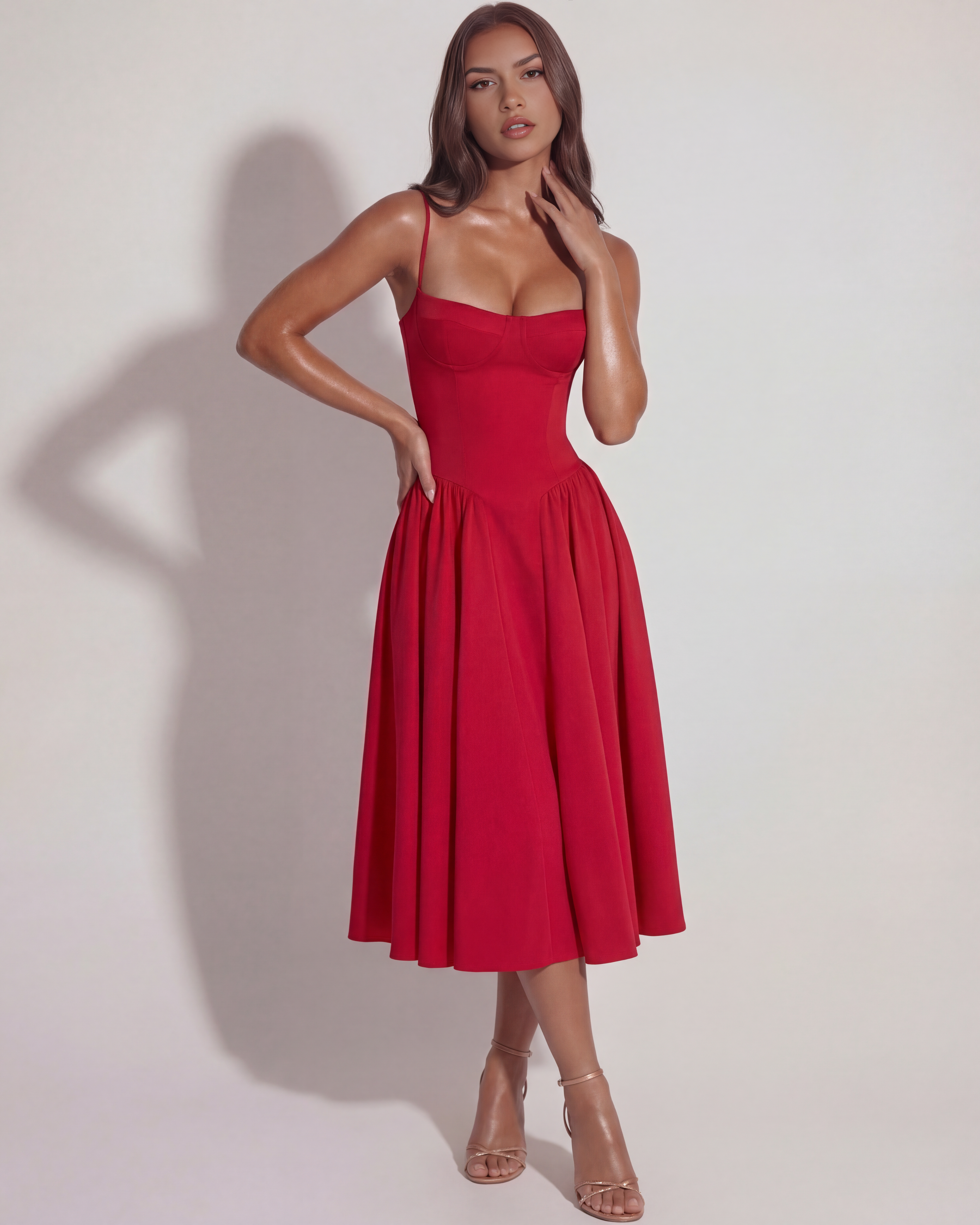 Lory Midi-Kleid