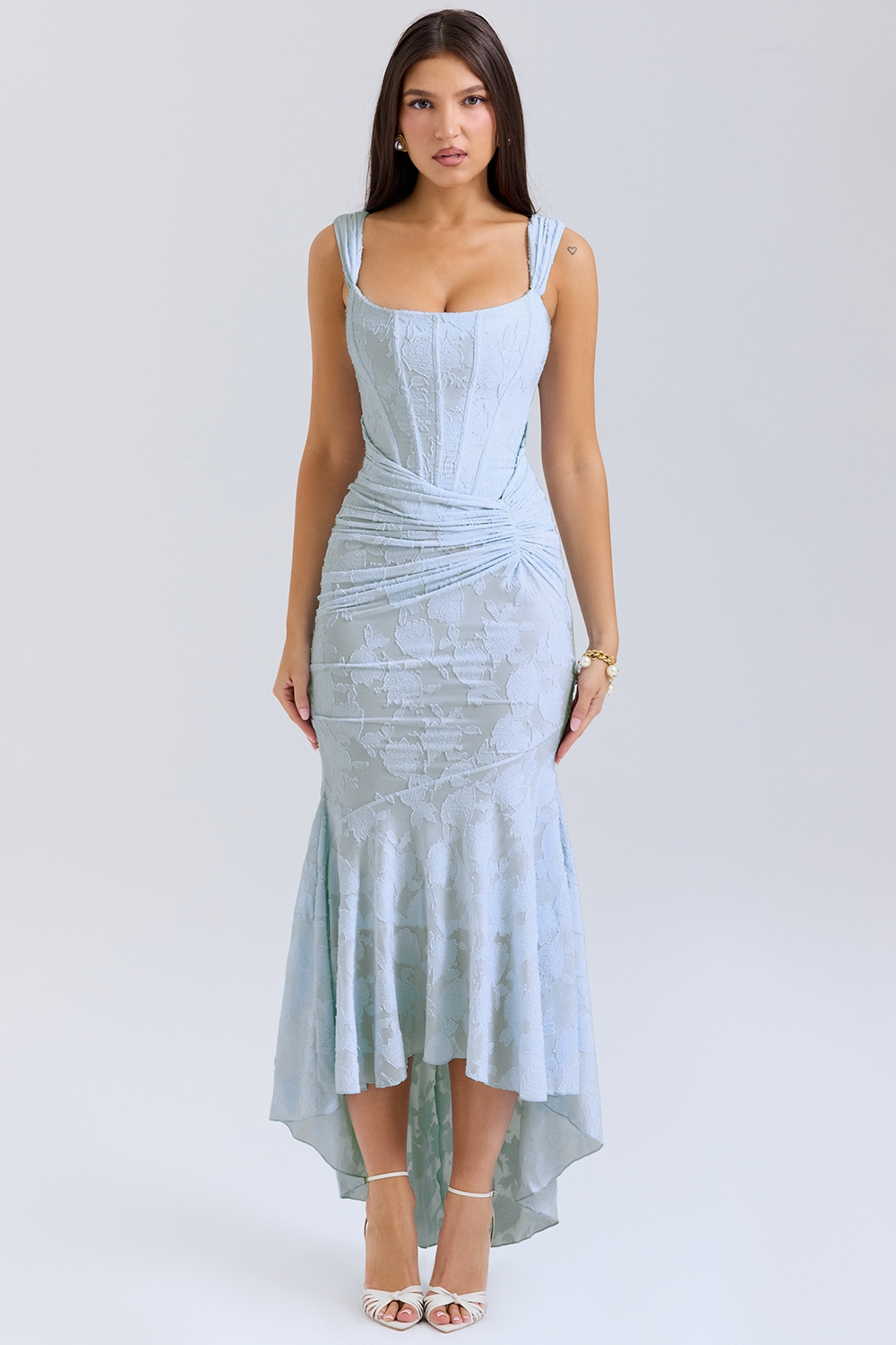 LIGHT BLUE WEDDING MAXI DRESS