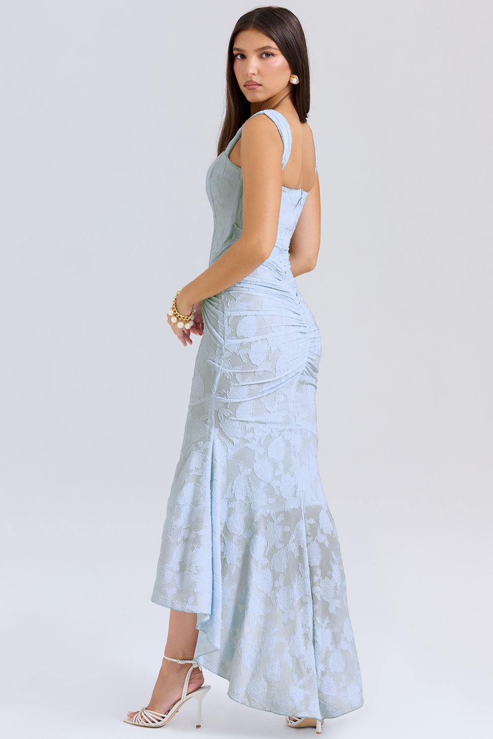 LIGHT BLUE WEDDING MAXI DRESS