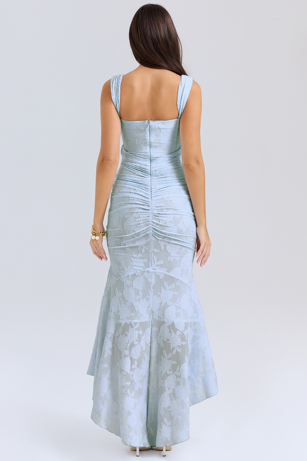 LIGHT BLUE WEDDING MAXI DRESS