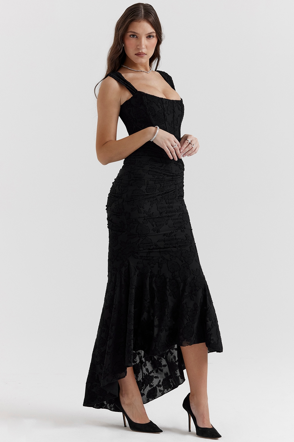 BLACK WEDDING MAXI DRESS