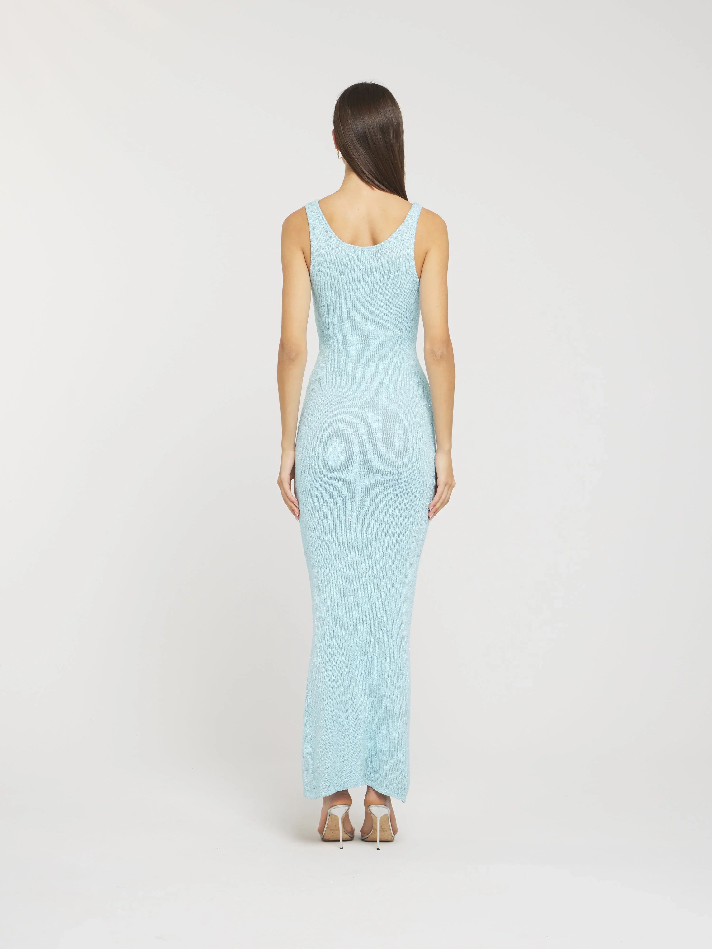 LIGHT BLUE MIDI DRESS
