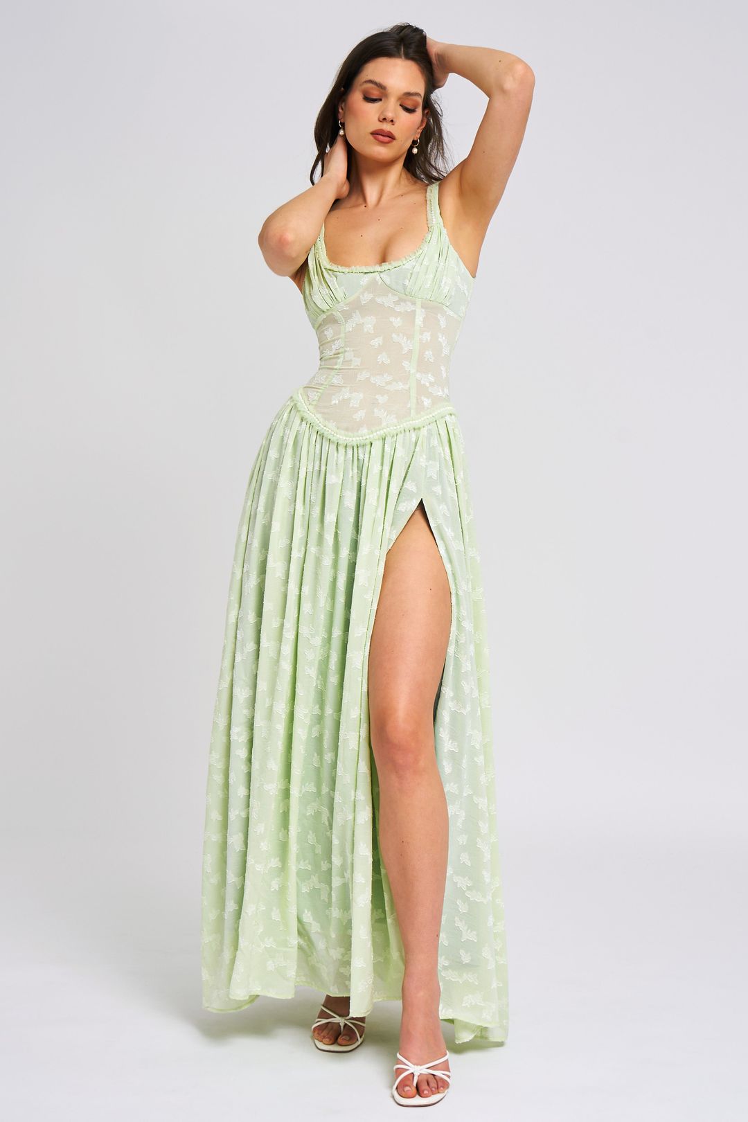 GREEN WEDDING MAXI DRESS