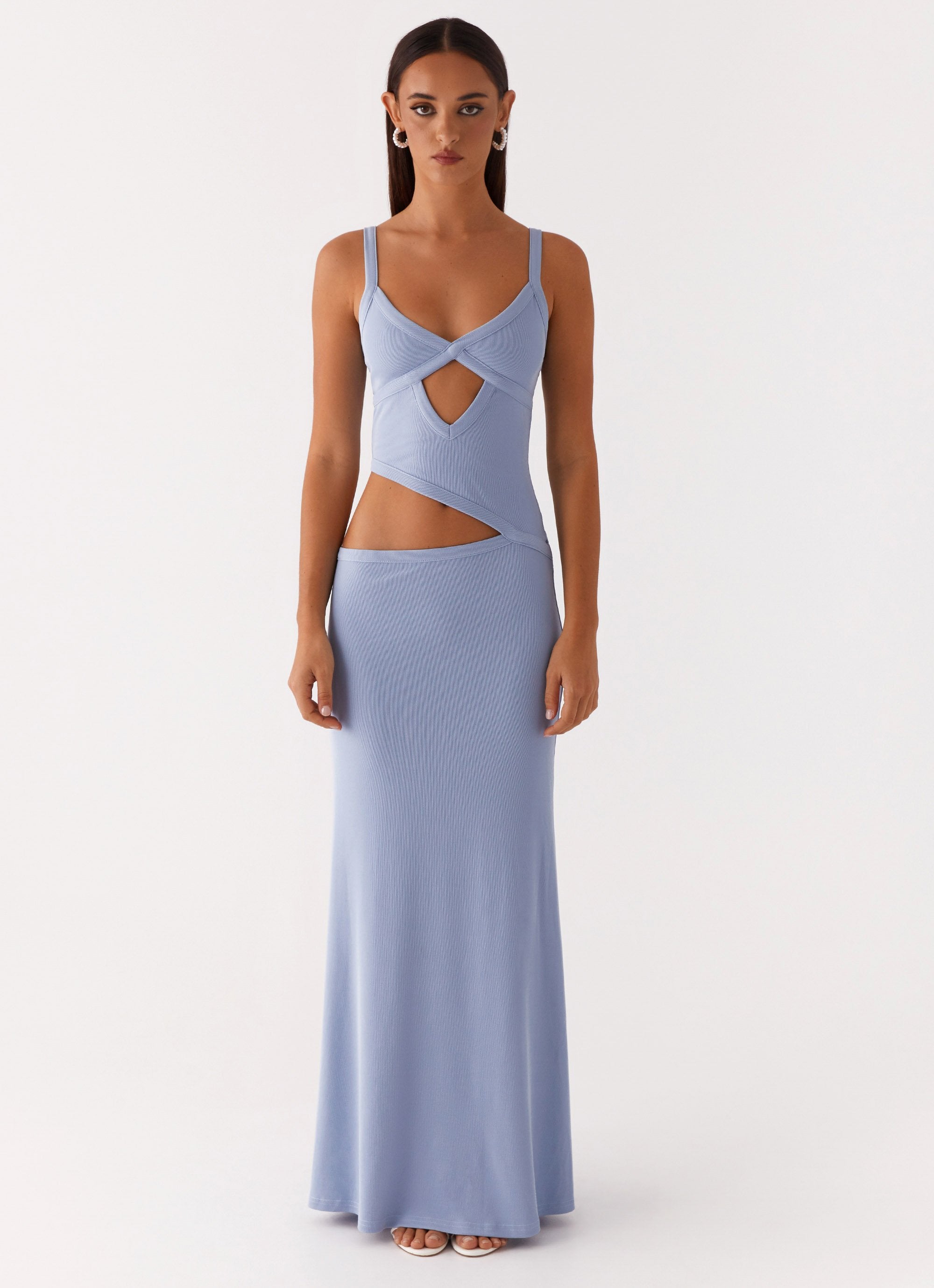 LIGHT BLUE MAXI DRESS