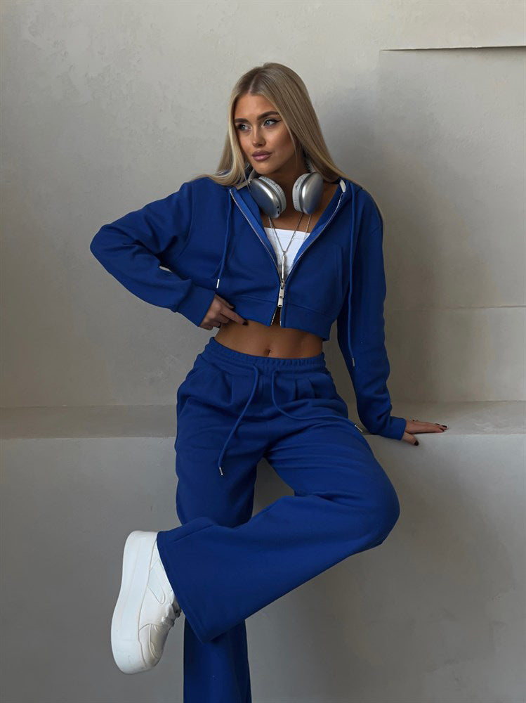 Amelia Cropped Hoodie Set