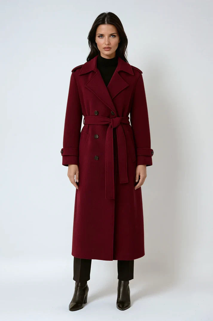 Holly Winter Trench Red