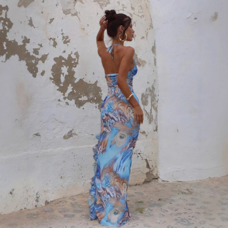LIGHT BLUE MAXI DRESS