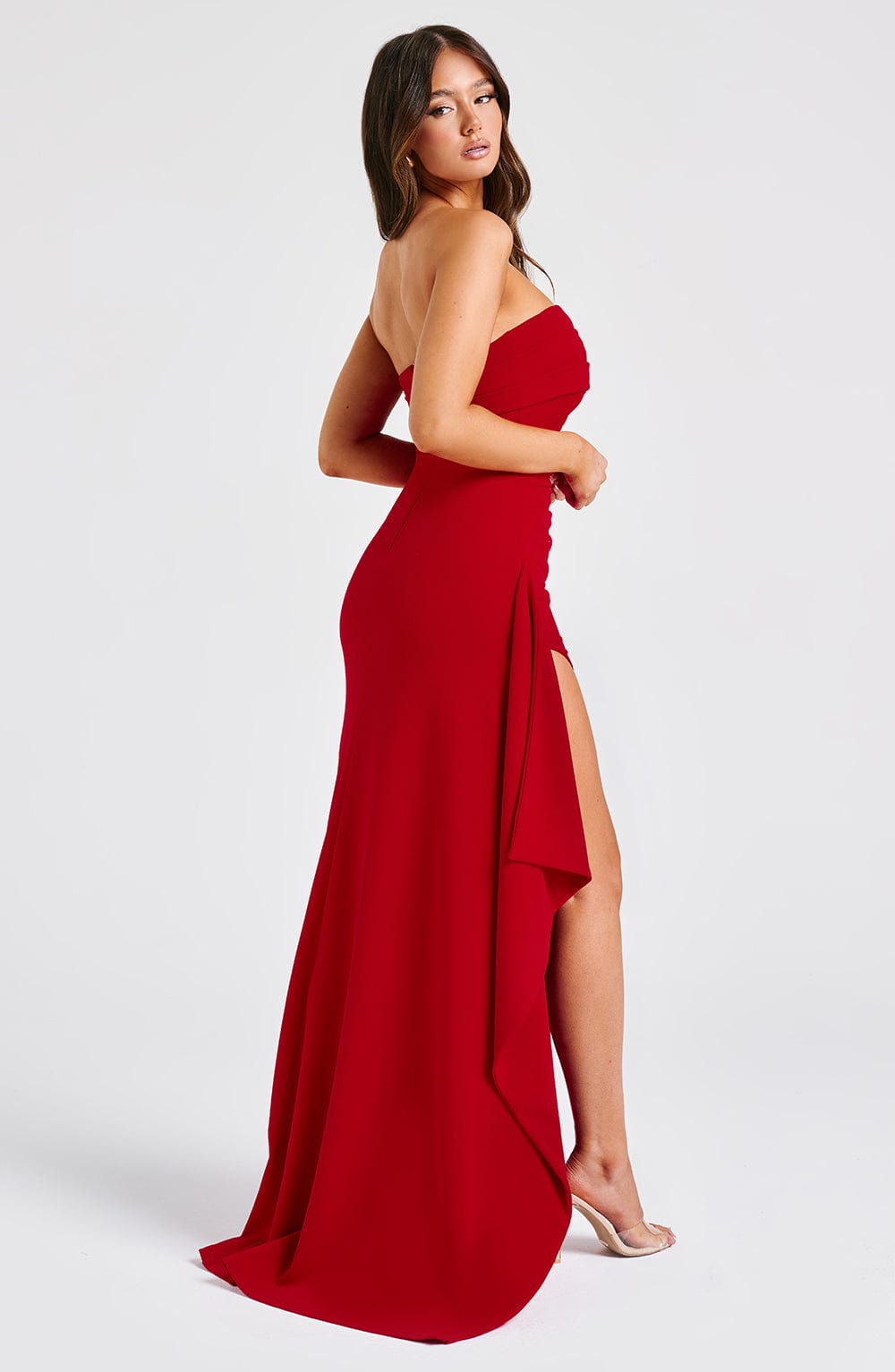 RED MAXI DRESS