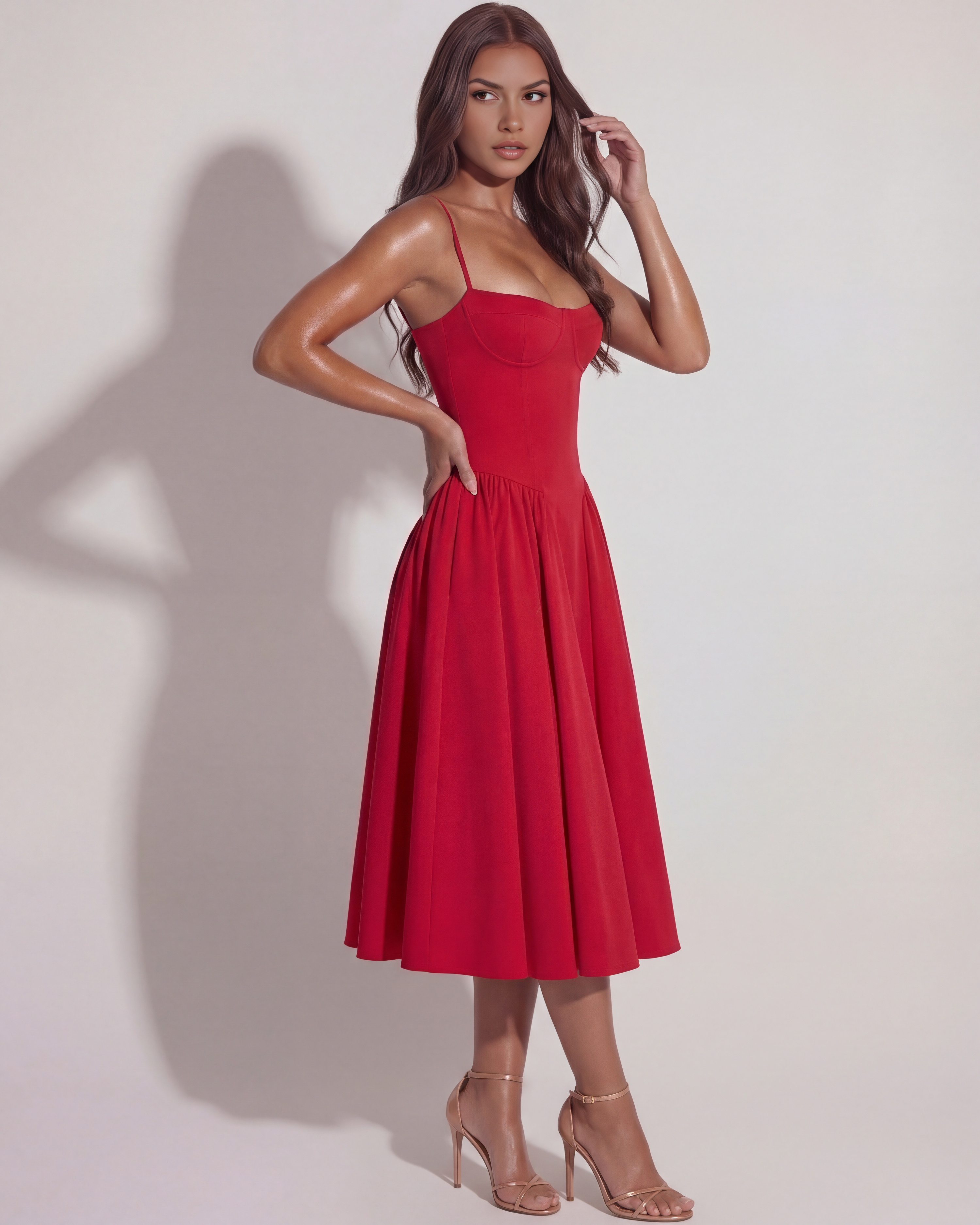 Lory Midi-Kleid