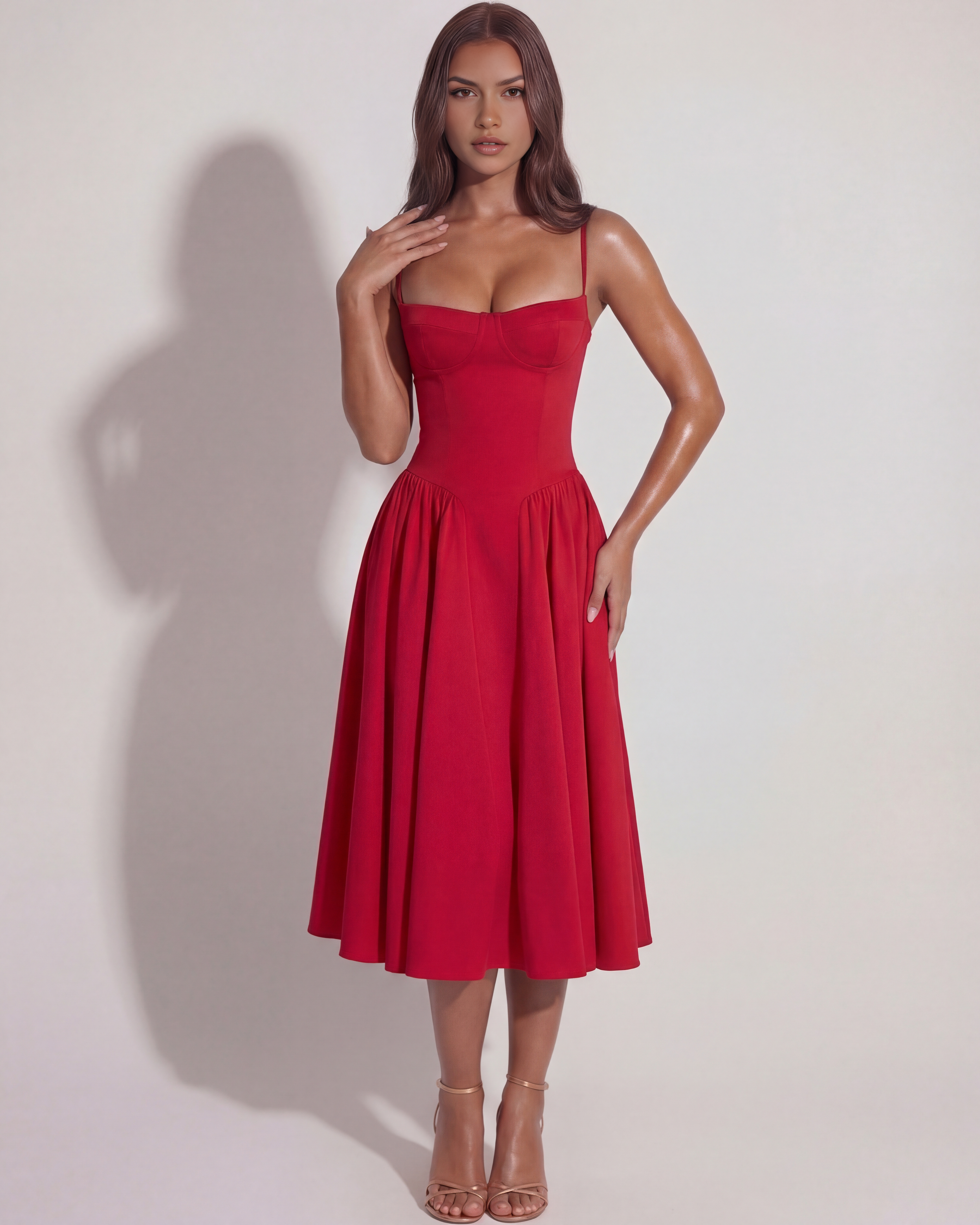 Lory Midi-Kleid