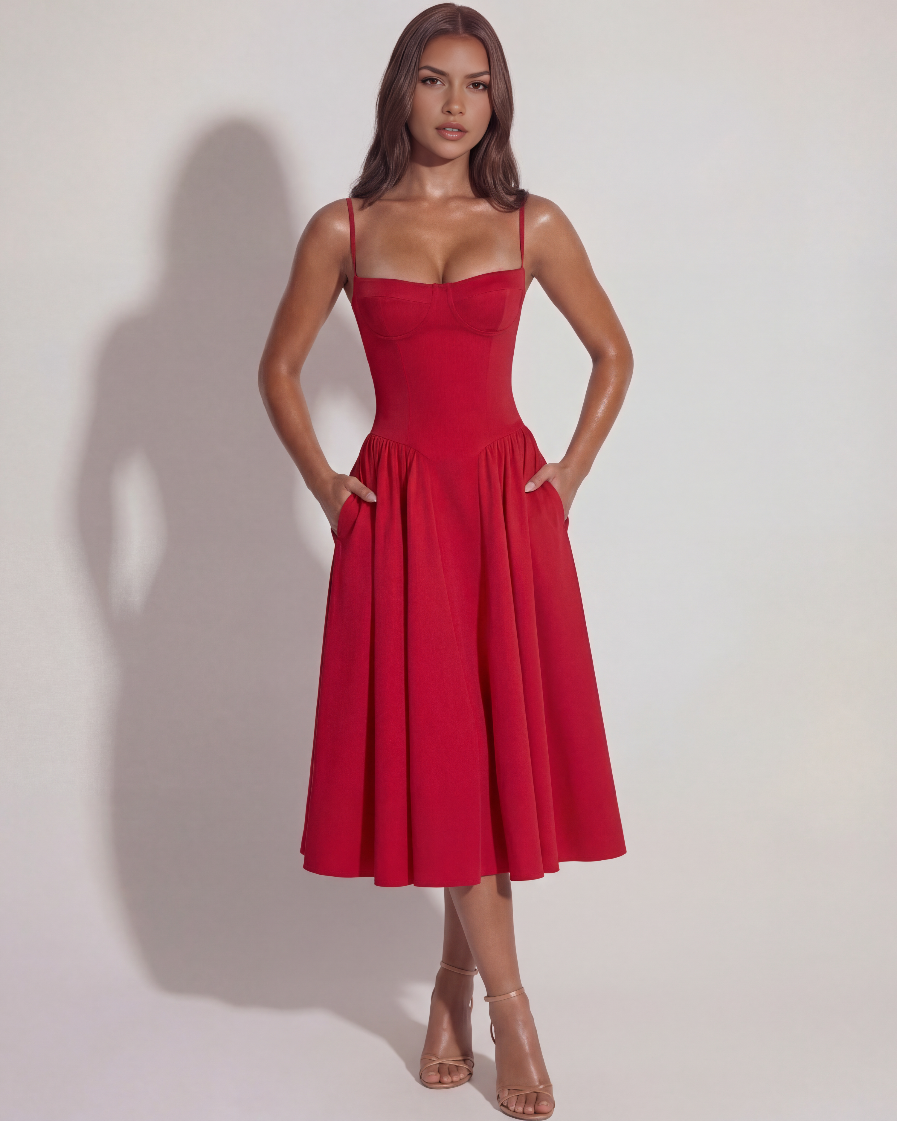 Lory Midi-Kleid