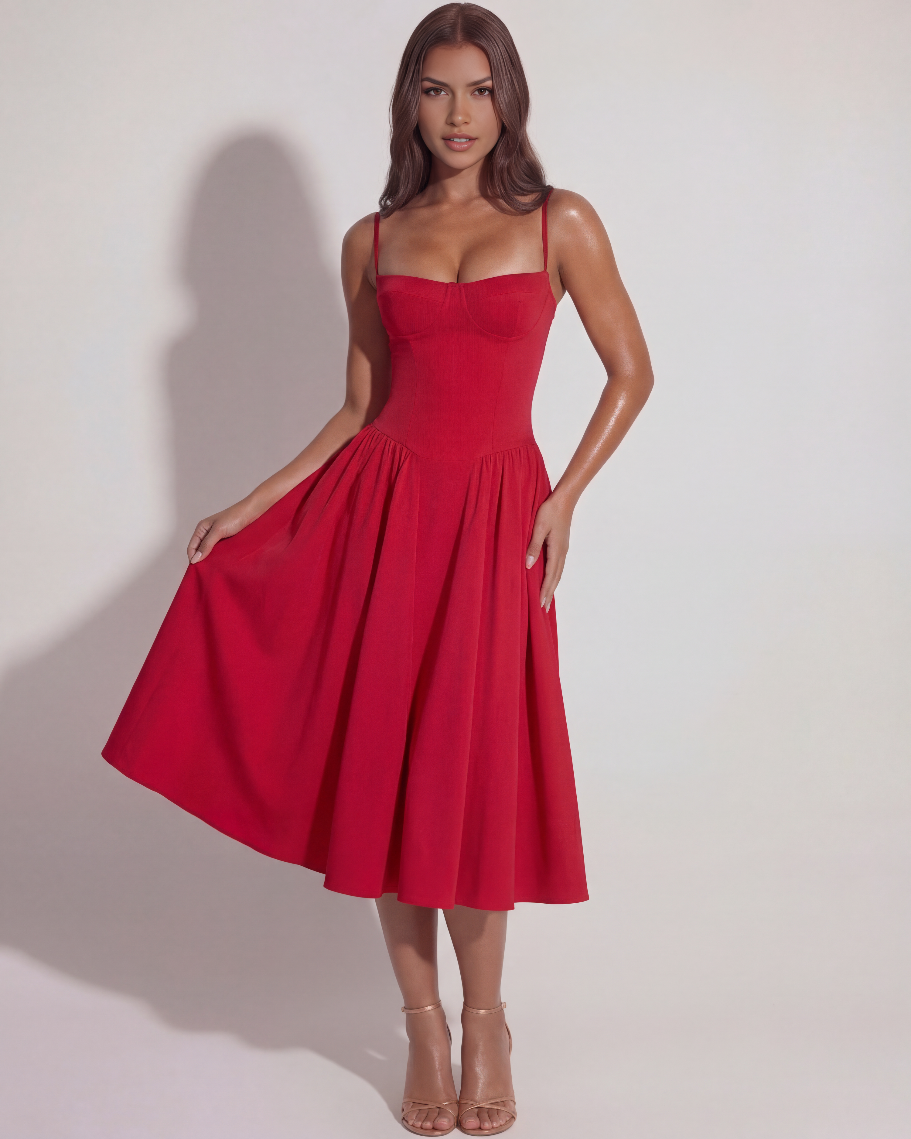 Lory Midi-Kleid