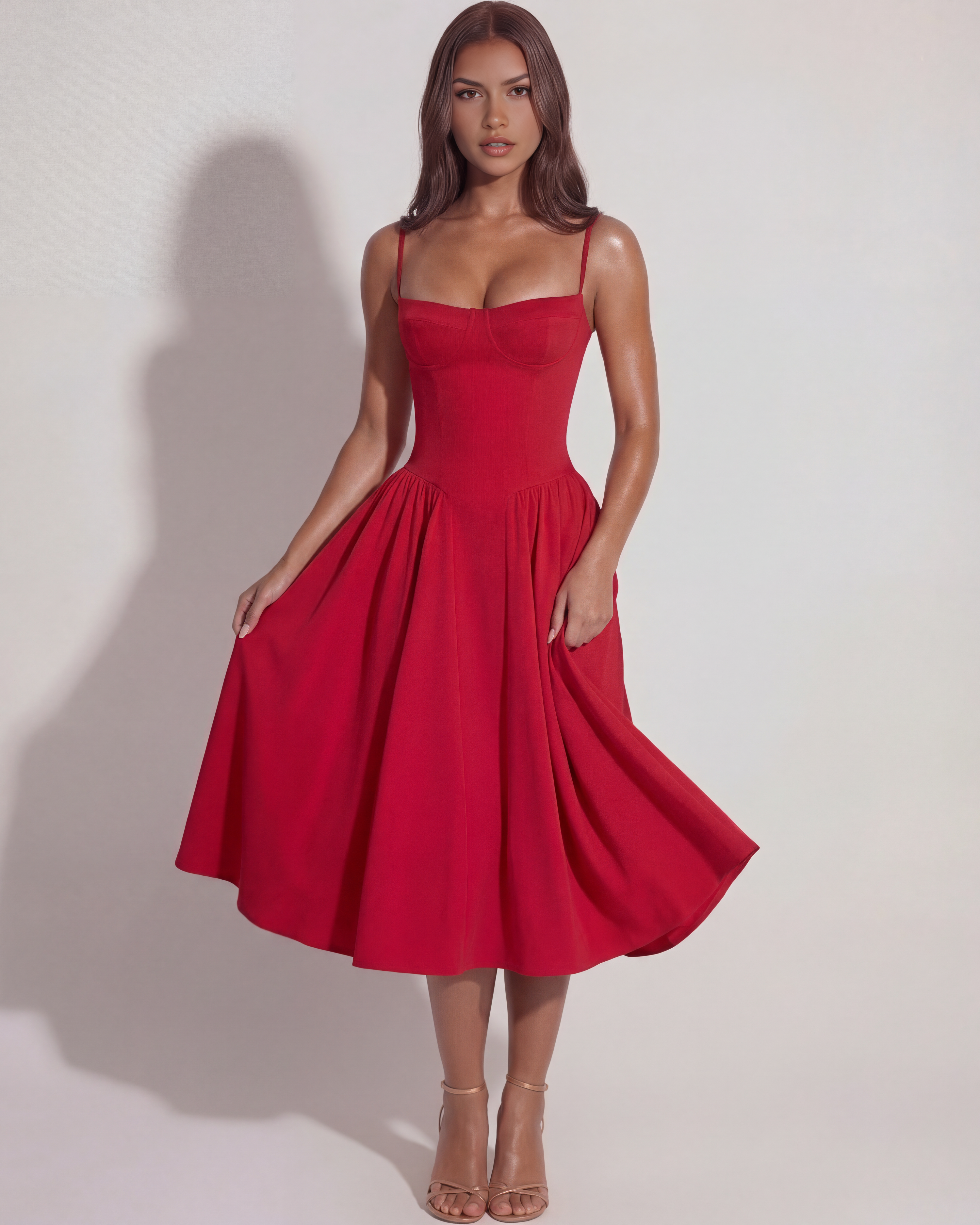 Lory Midi-Kleid
