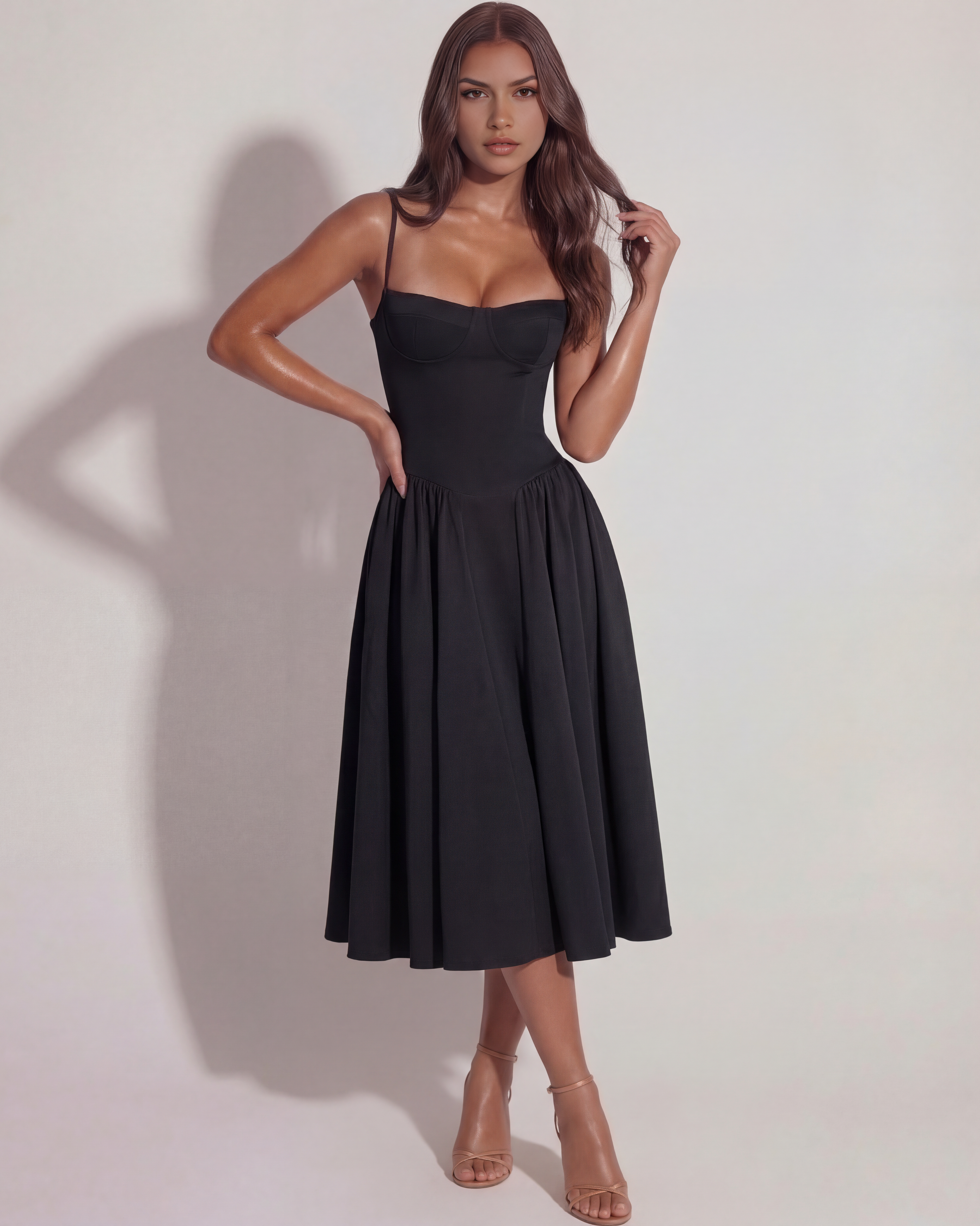 Lory Midi-Kleid