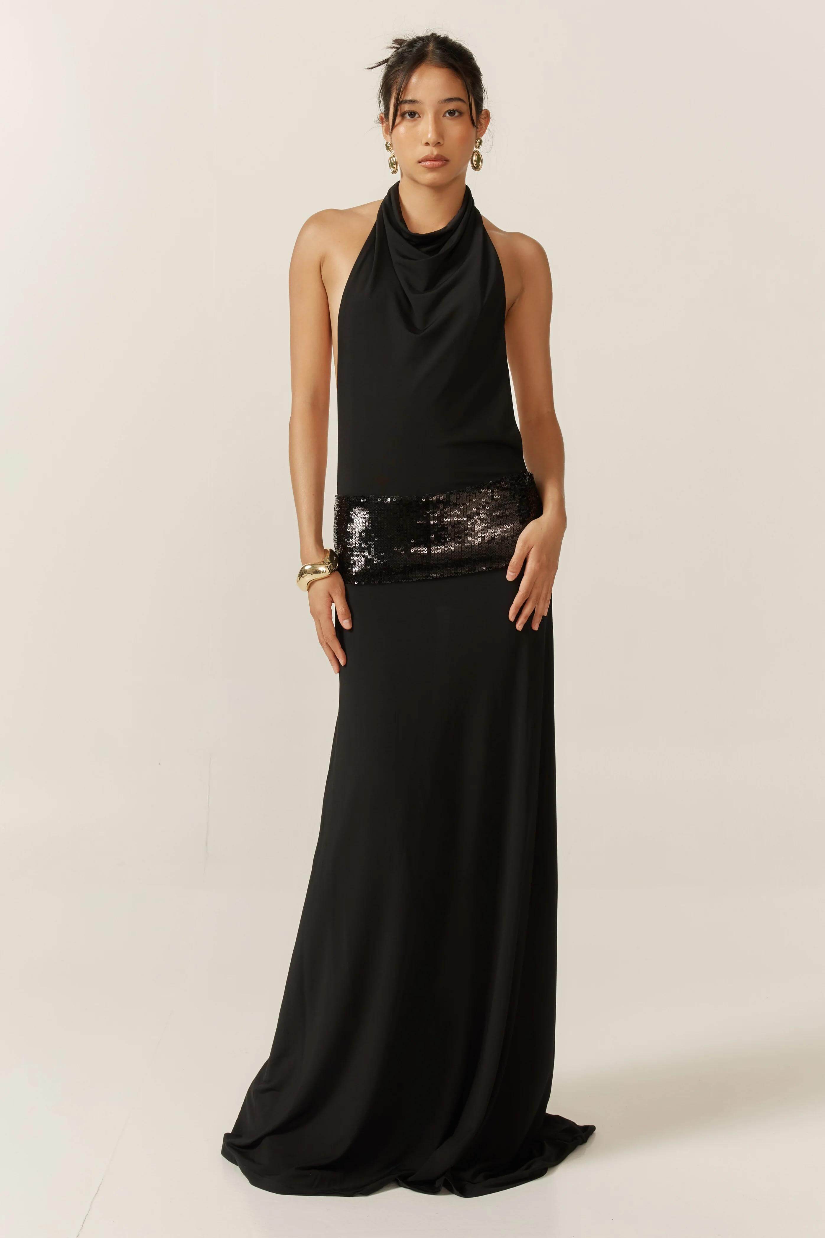 BLACK MAXI DRESS
