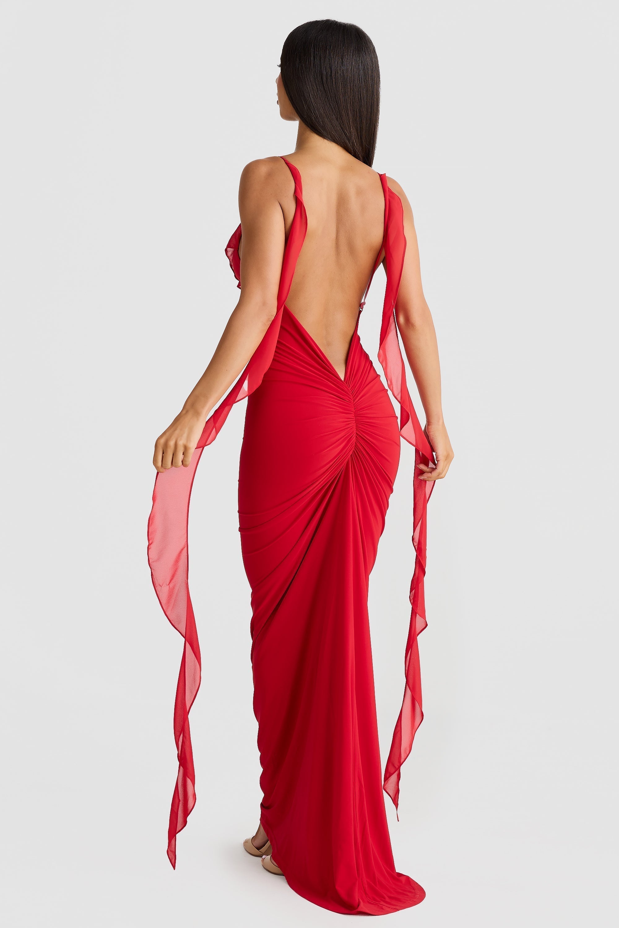 RED MAXI DRESS