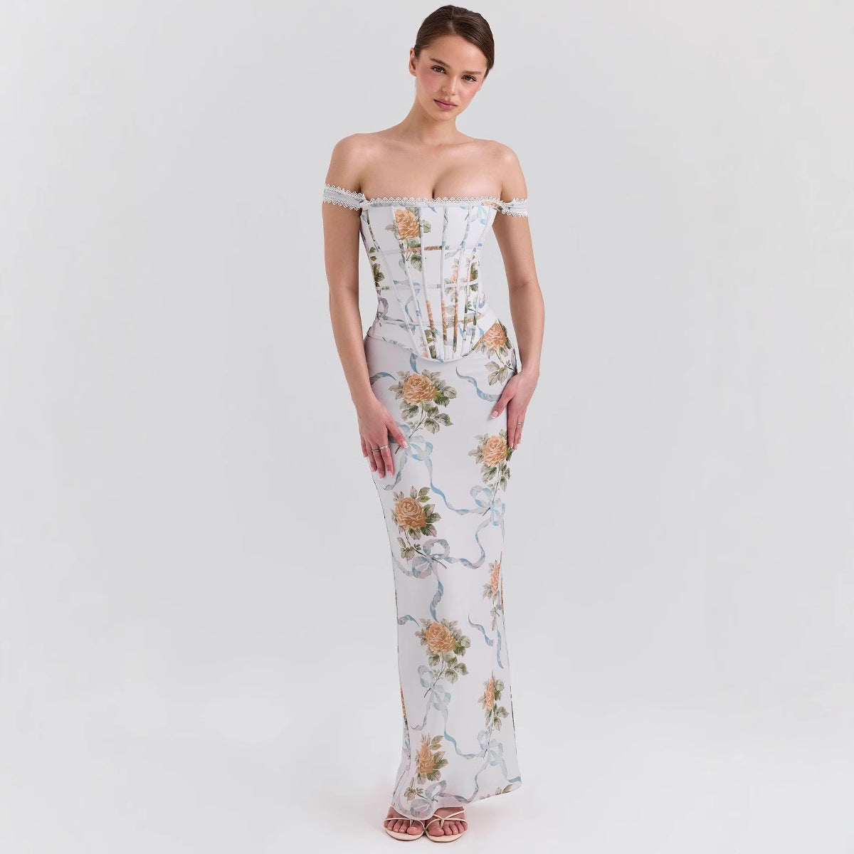 FLORAL WEDDING MAXI DRESS