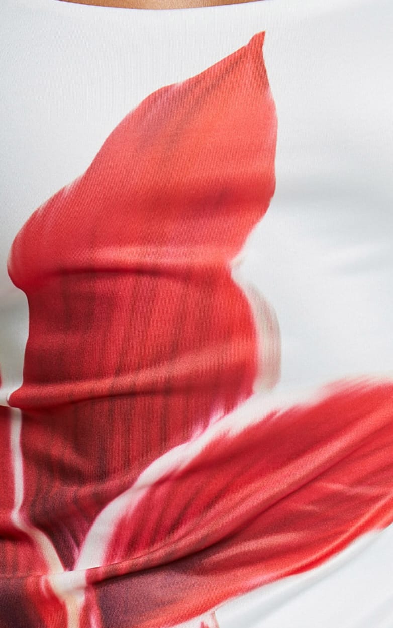 WHITE FLORAL MAXI DRESS