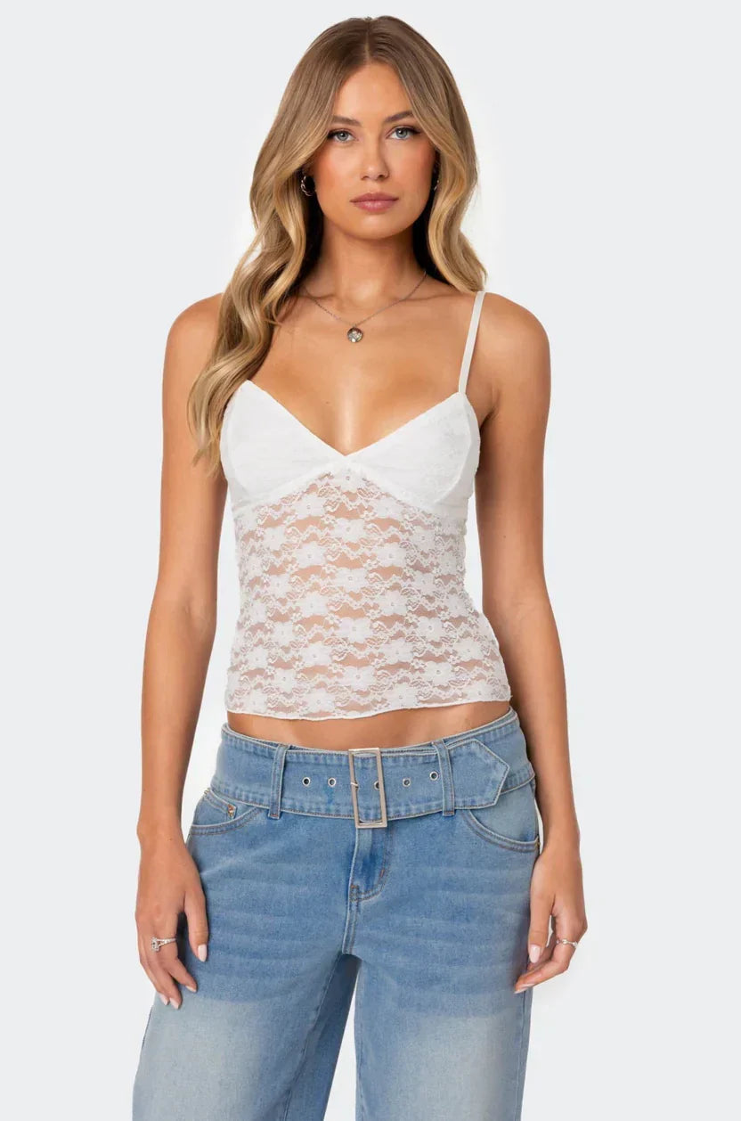 WHITE FESTIVAL TOP