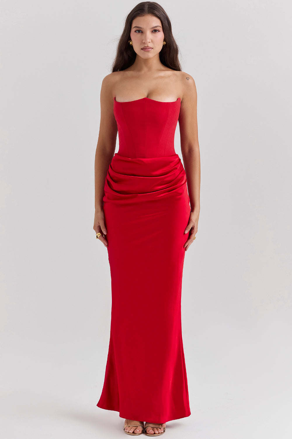 RED MAXI DRESS