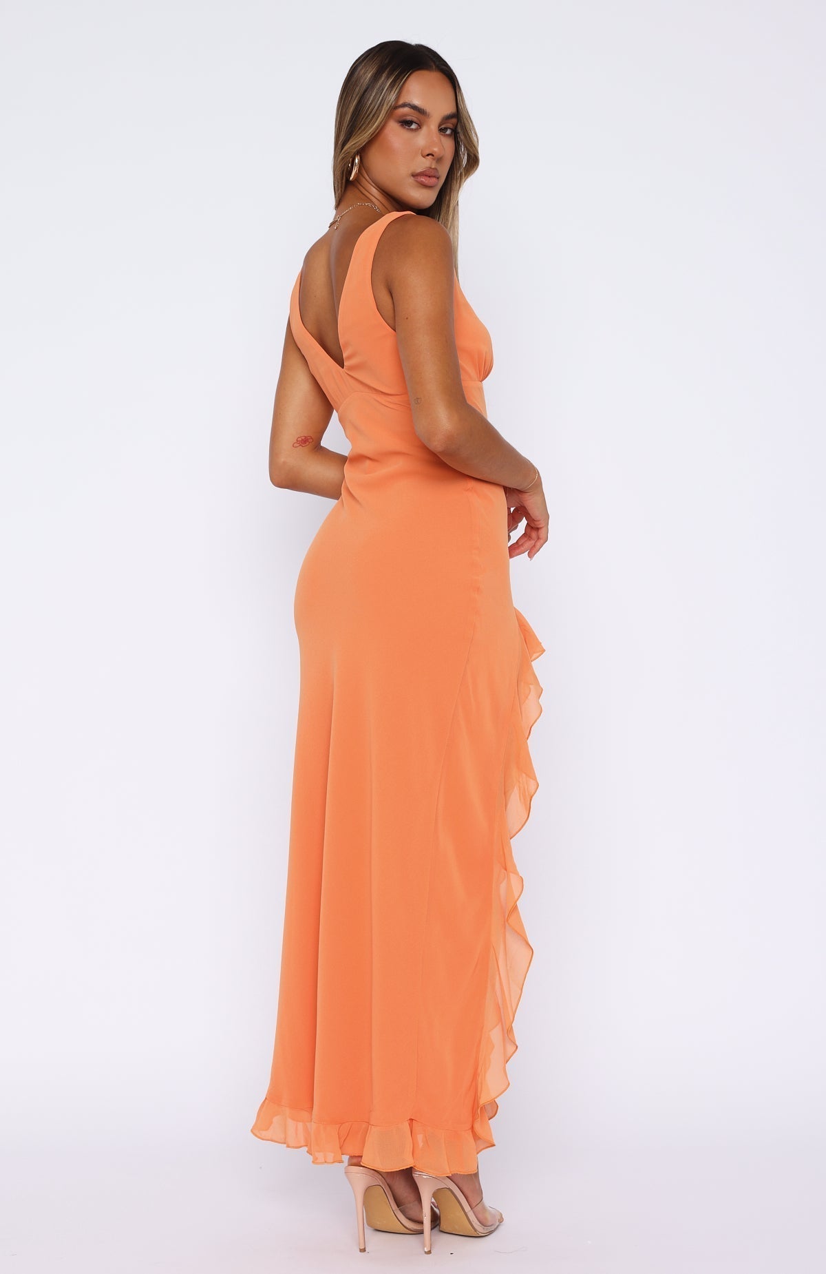 ORANGE MAXI DRESS
