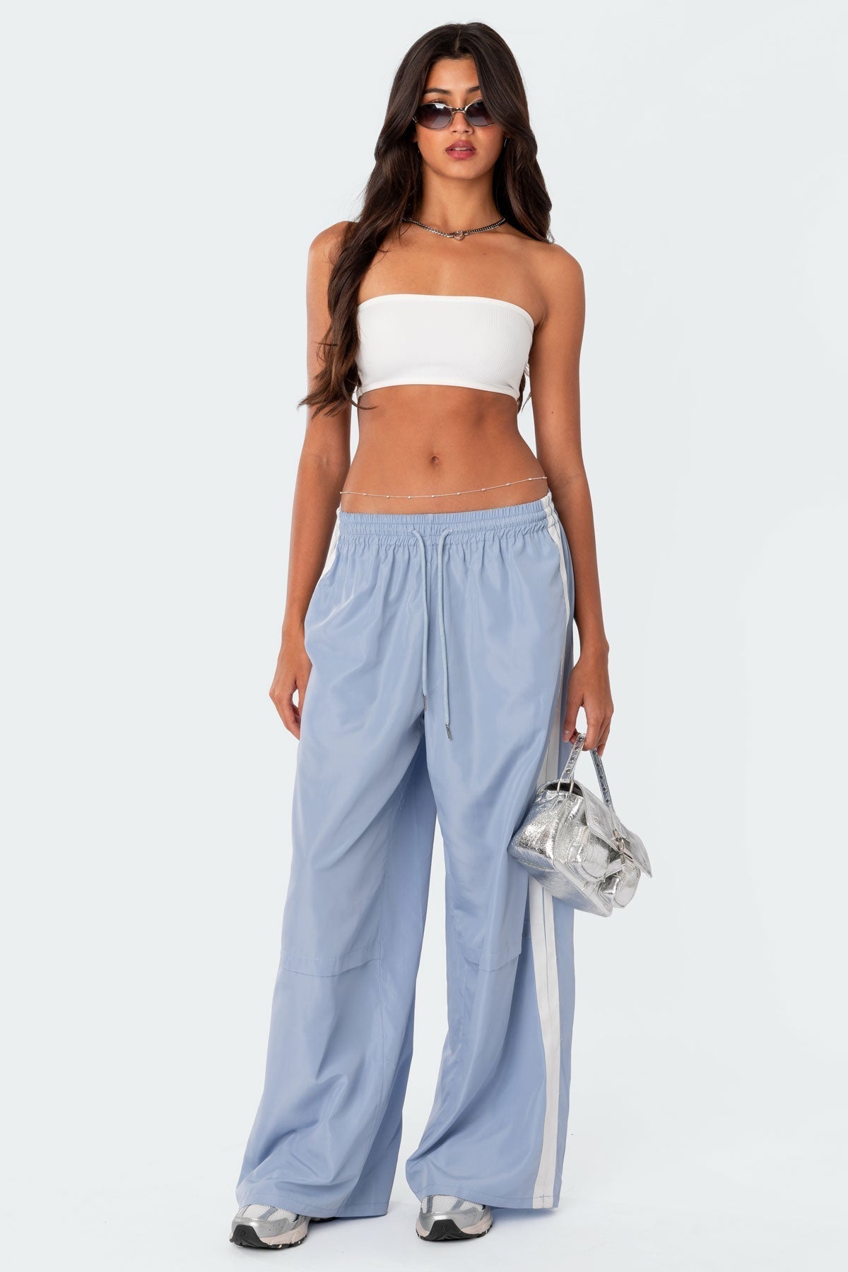 LIGHT BLUE TRACK PANTS