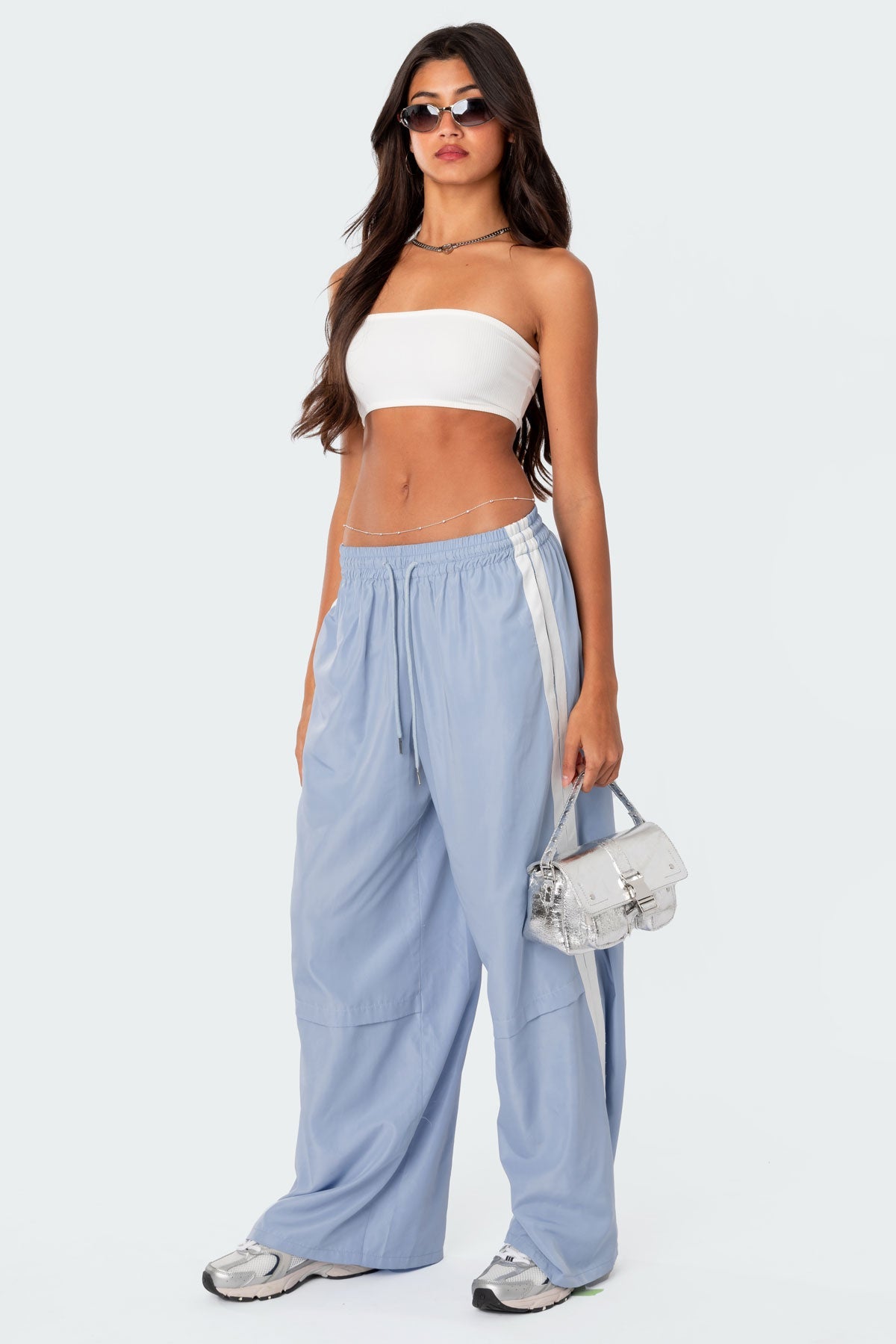 LIGHT BLUE TRACK PANTS