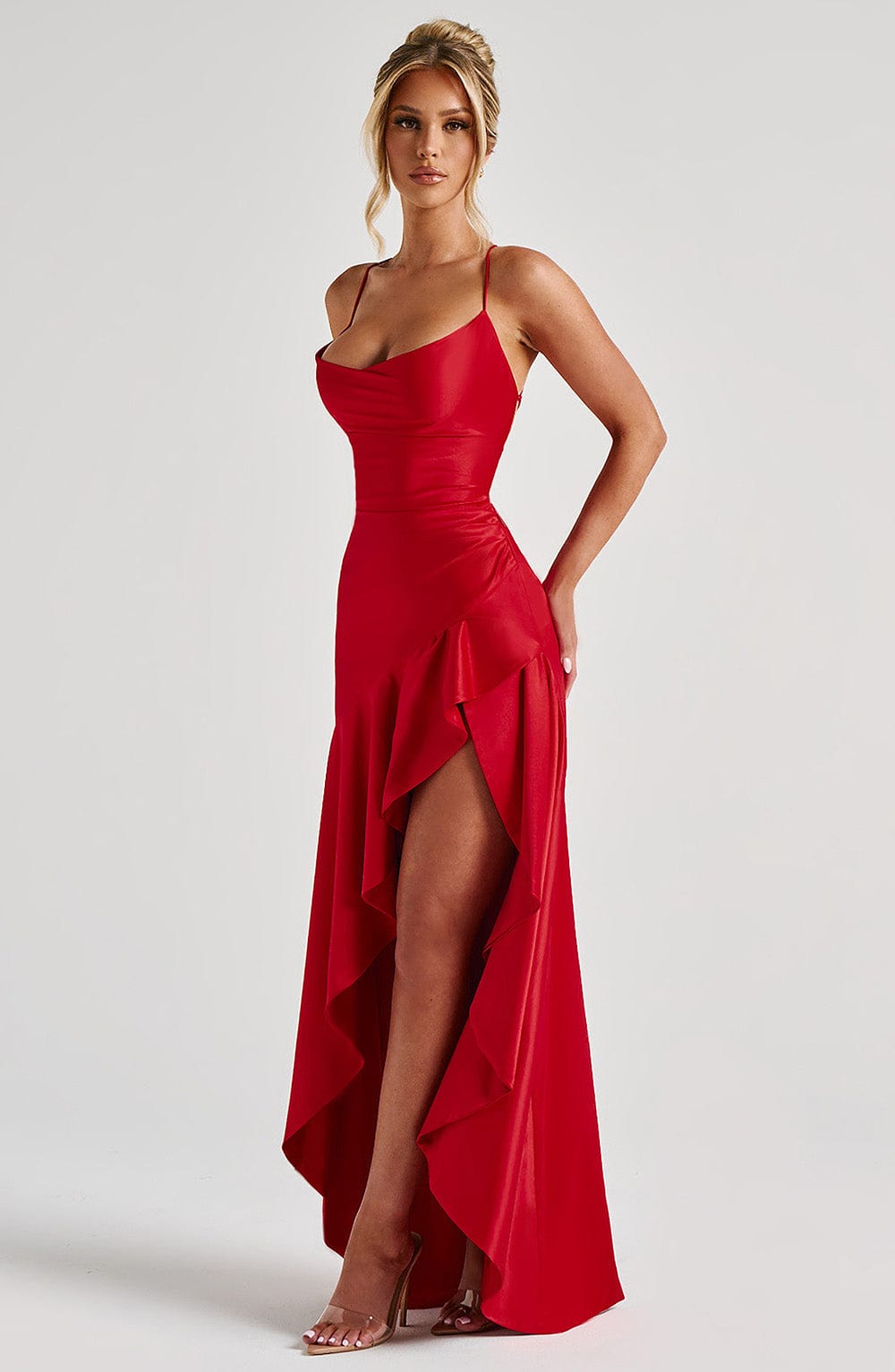 RED PROM MAXI DRESS