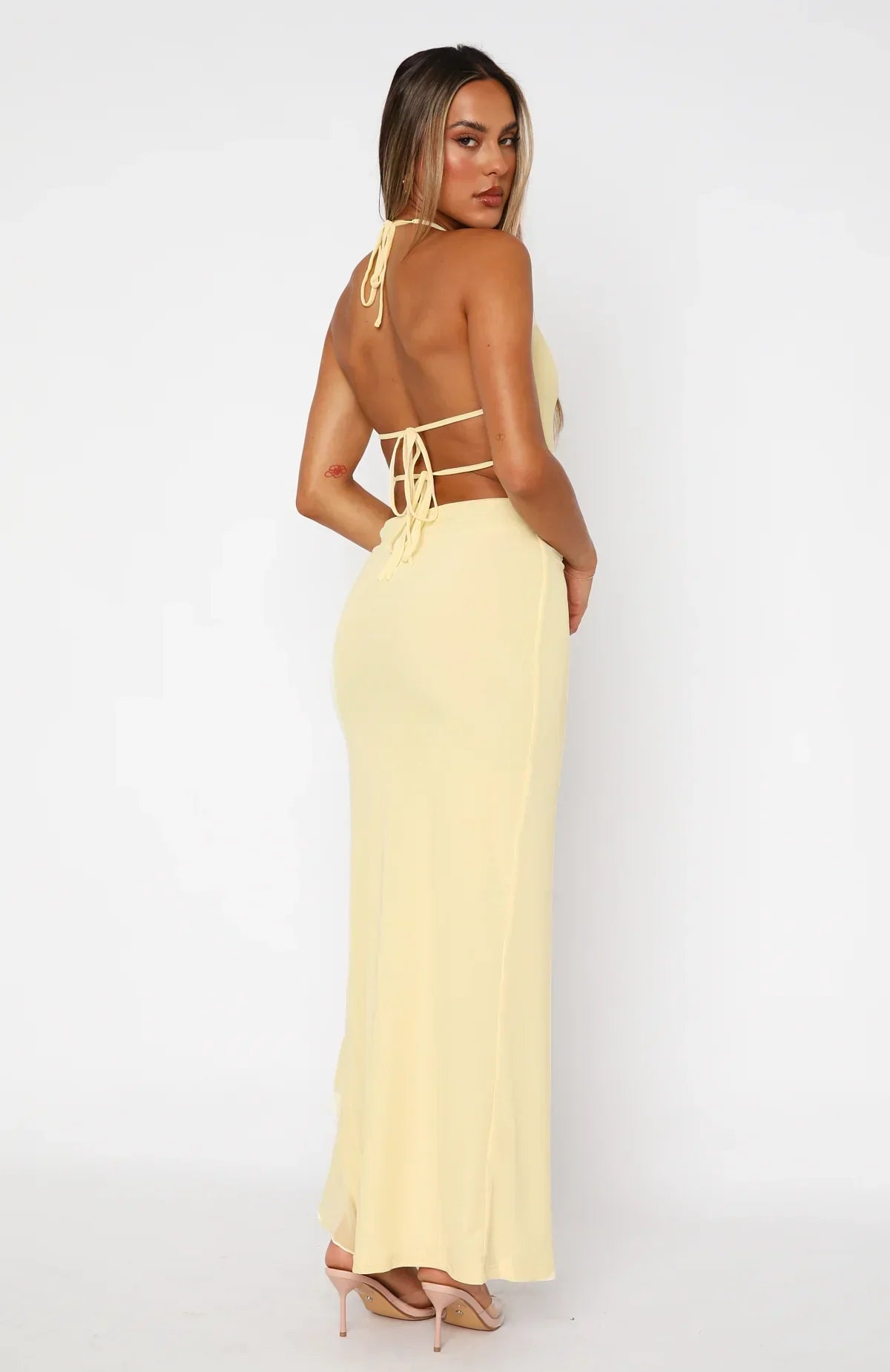 BUTTER YELLOW MAXI DRESS