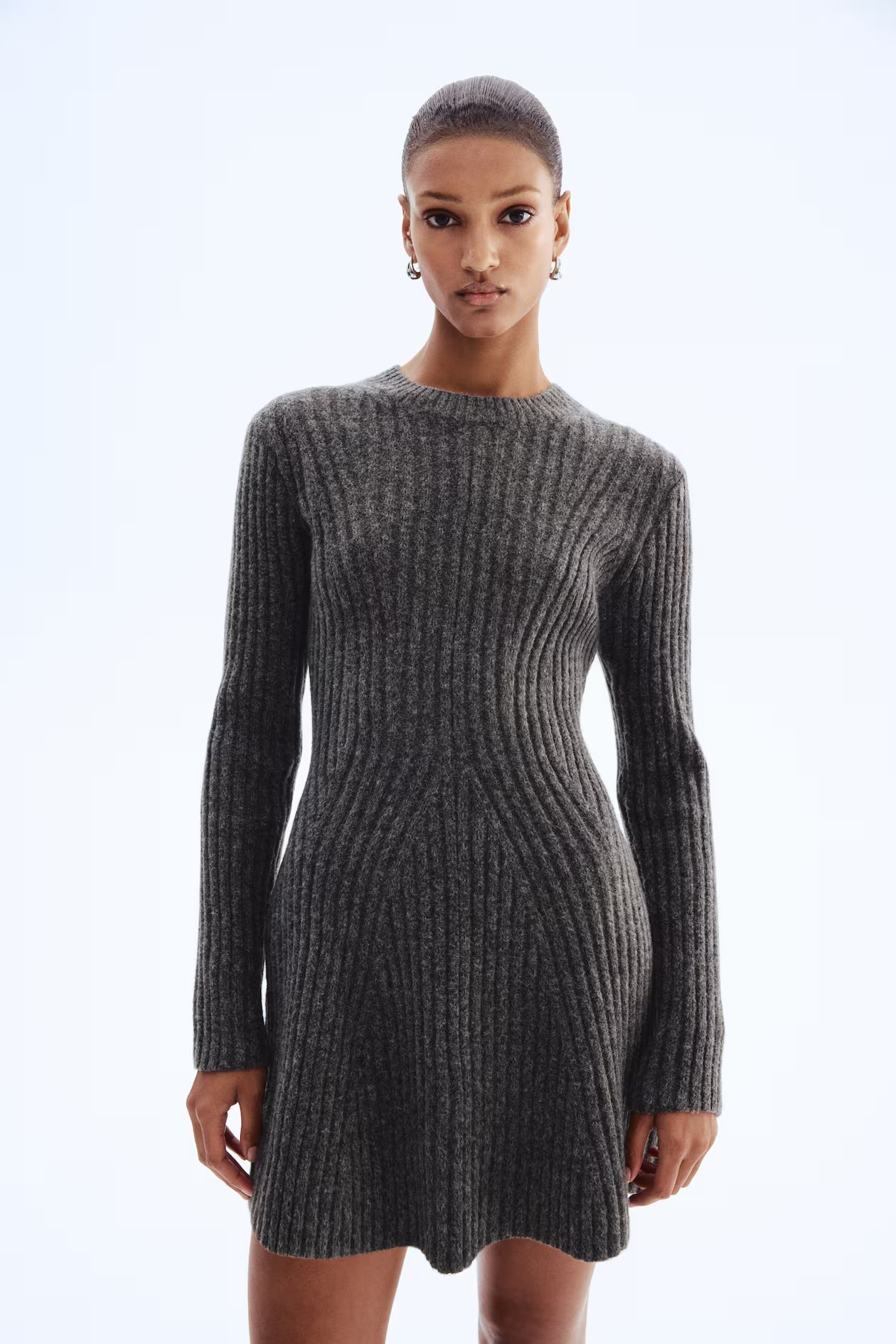 Lacy Knit Mini Dress