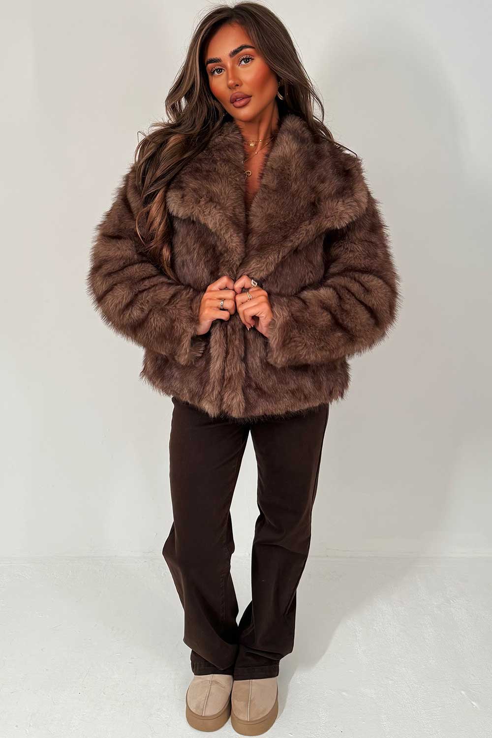 Jessica Faux Fur Coat